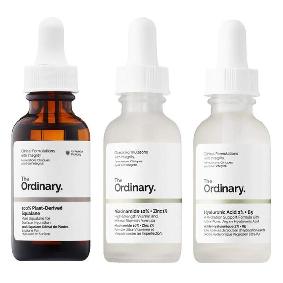 NEW ‼️ The Ordinary Set Skincare Plant-Derived, Niacinamide, Hyaluronic Acid - Picture 1 of 4
